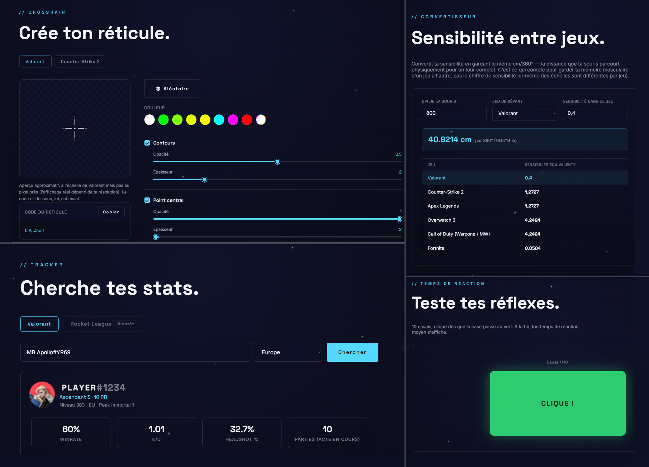Le reste de la boîte à outils.